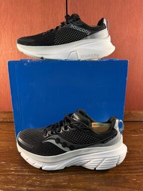 Saucony Guide 17 'Black Fog' Women’s Running Shoes Size US 9 |S10936-100